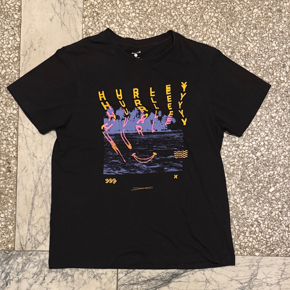 Hurley Black Graphic T-Shirt